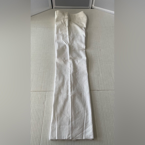 NWT Vince White Linen Cotton Pant in Size 6 - Picture 9 of 15